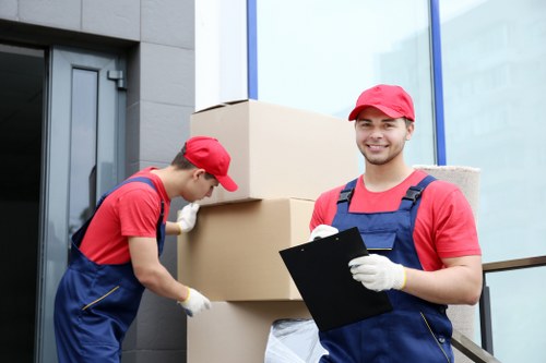 Removal van support for a home move in Belsize Park