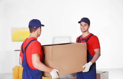 Local man and van moving service in Belsize Park with a van ready for loading