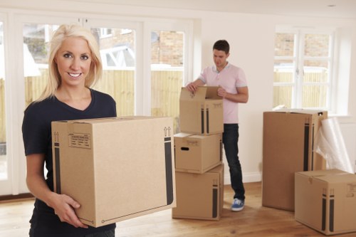 Office removals team planning a move in Belsize Park
