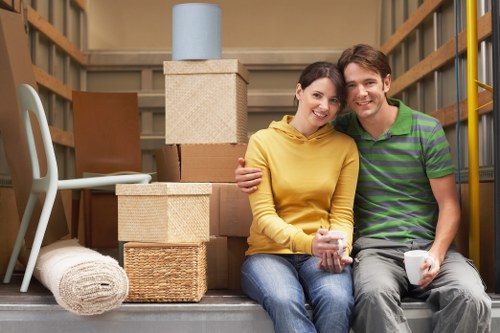 Professional loading of boxes and household items for a local move