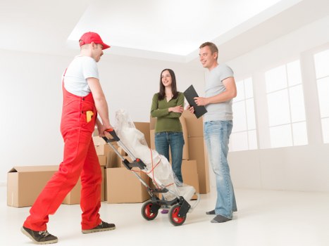 House removals support for a local family moving within Belsize Park