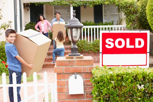 House moving team assisting with a Belsize Park residential relocation