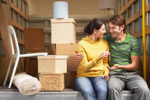 Careful handling of furniture in a Belsize Park property